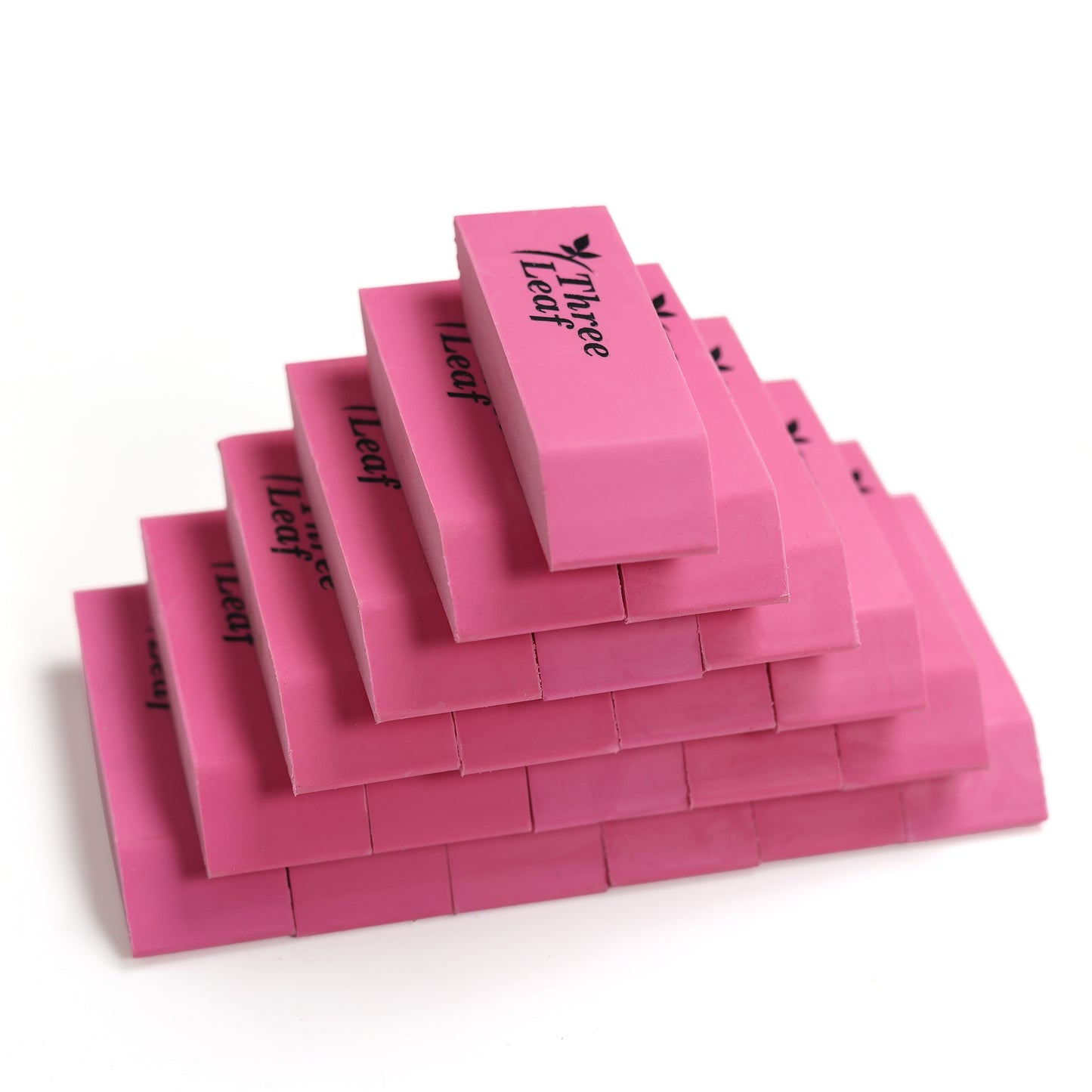 Three Leaf 48 Ct. Pink Bevel Eraser (12 Pack Per Case)
