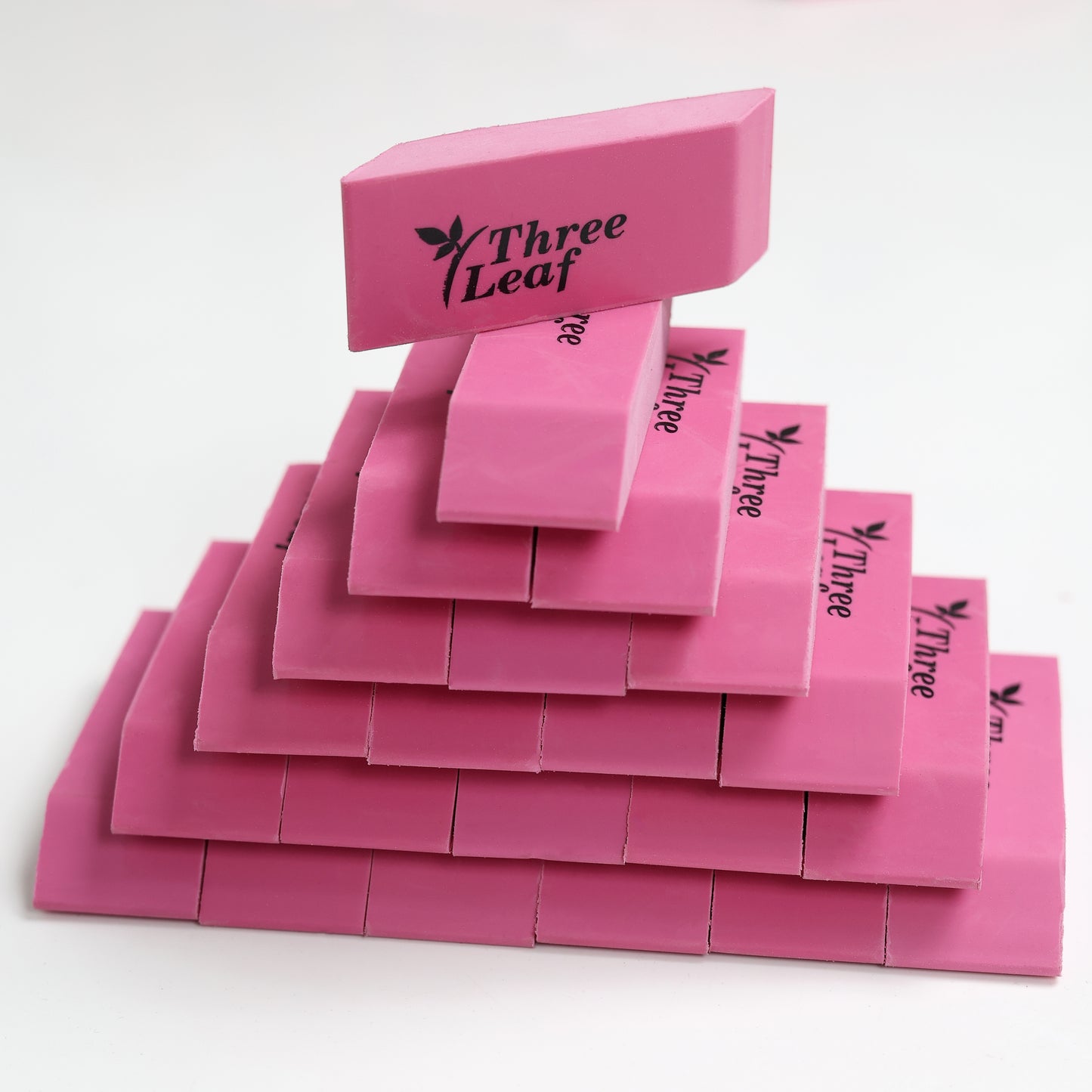 Three Leaf 48 Ct. Pink Bevel Eraser (12 Pack Per Case)