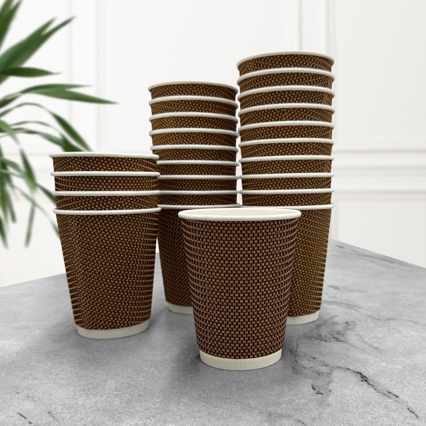 Three Leaf 12 Oz. Paper Hot Cups, (Premium) 500 Ct. (20 Packs Of 25)