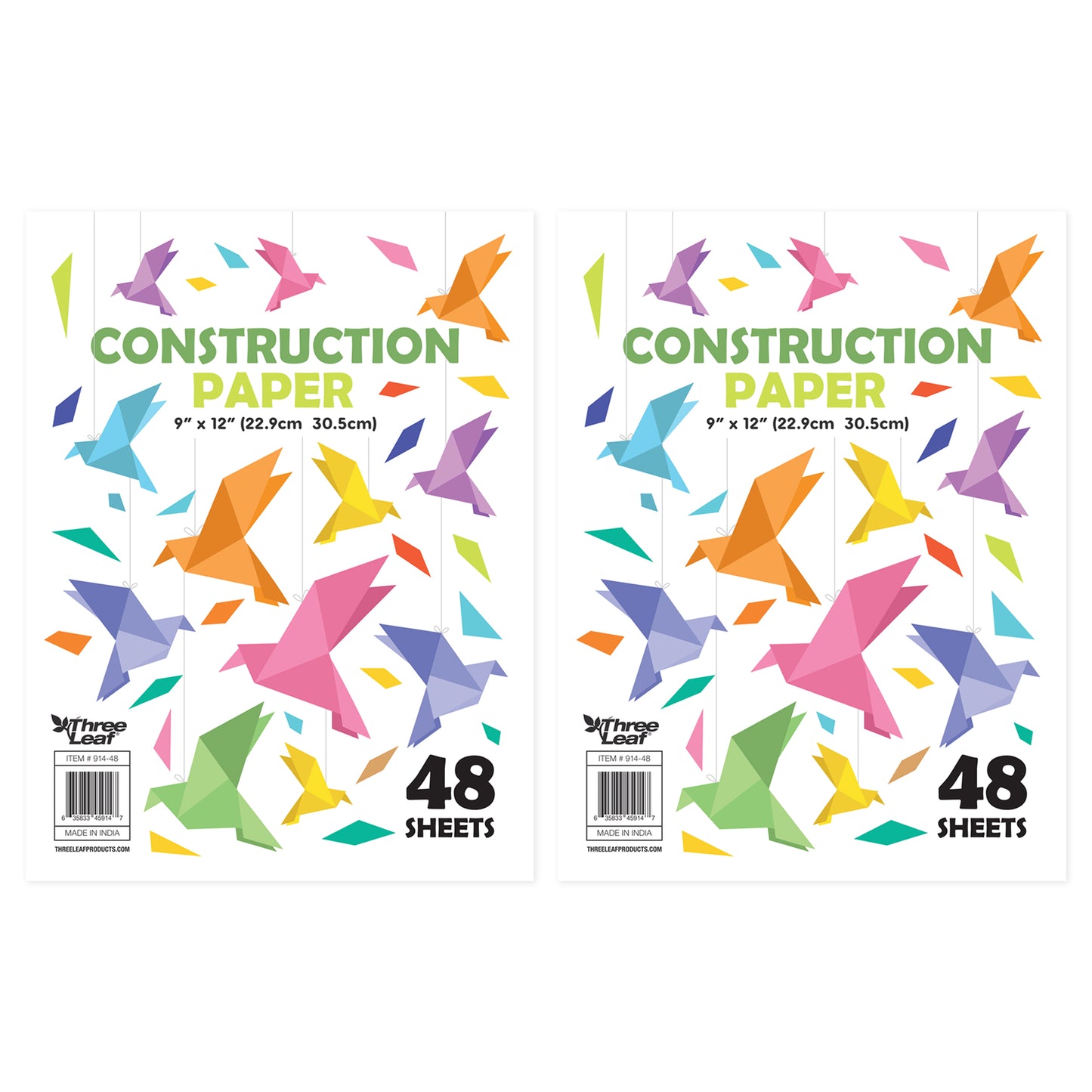 Three Leaf Construction Paper 48 Ct, 9 X 12