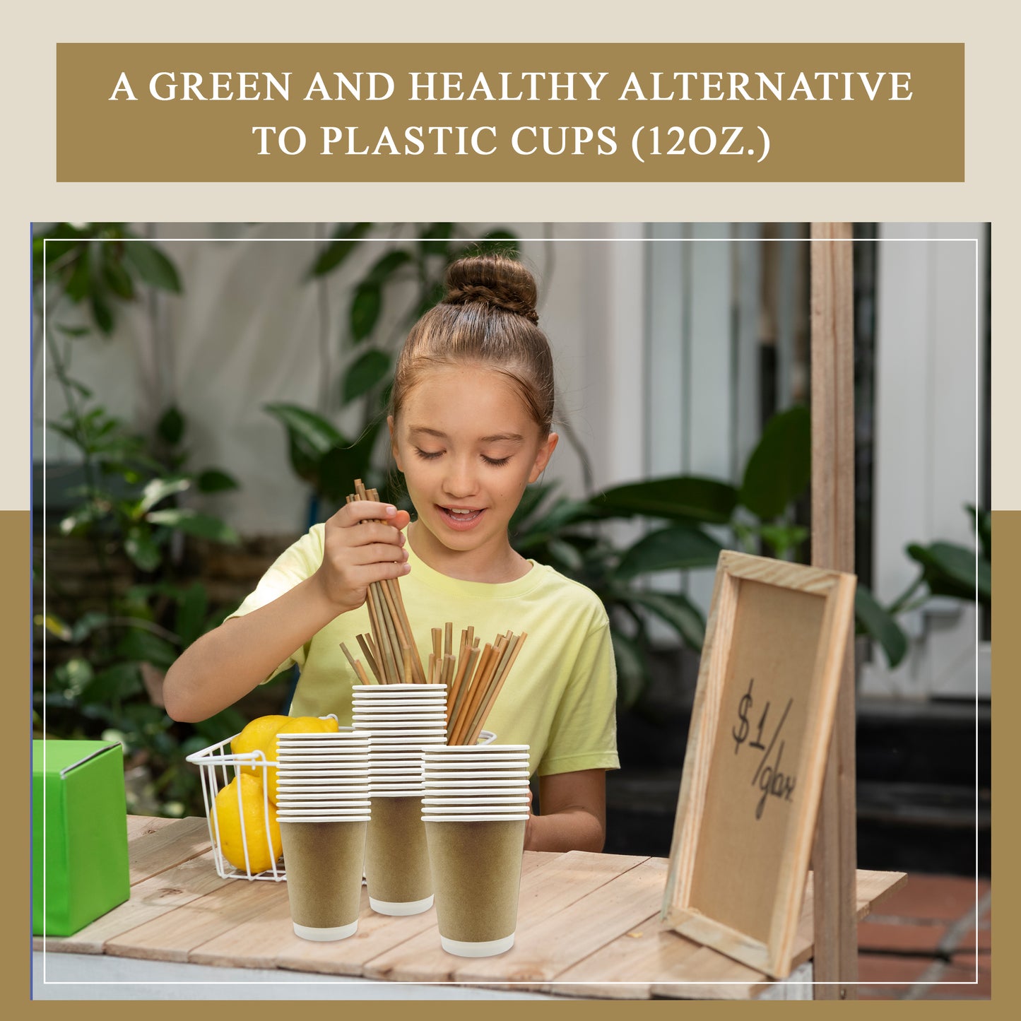 Three Leaf 12 Oz. Paper Hot Cups, (Brown) 500 Ct. (20 Packs Of 25)