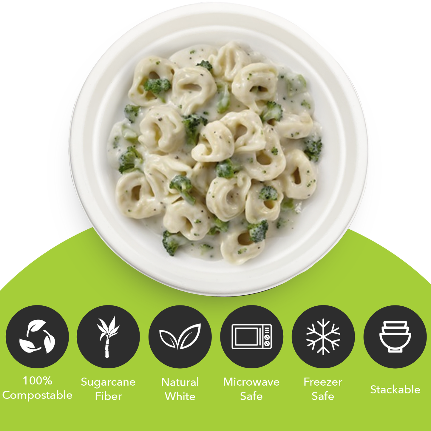 Three Leaf 24 Oz (709 ML)  Bagasse Bowl