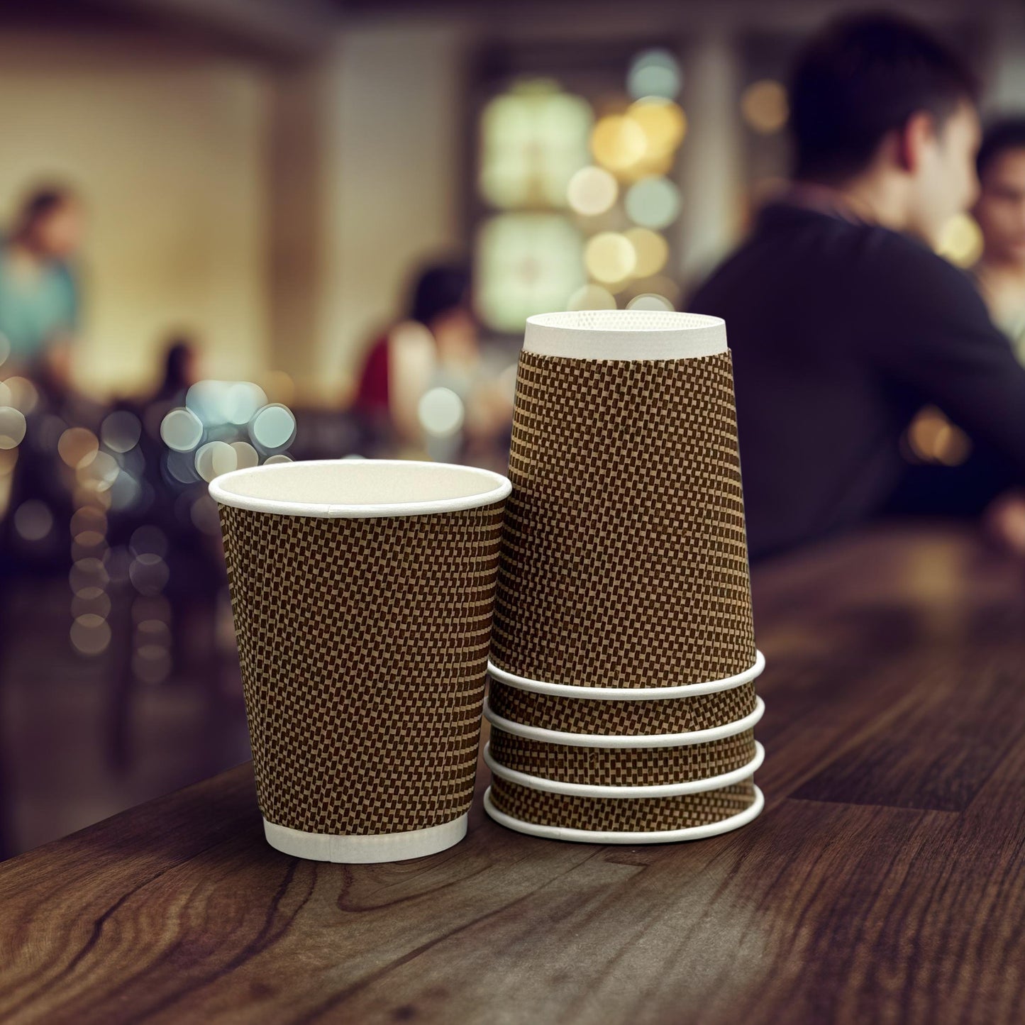 Three Leaf 12 Oz. Paper Hot Cups, (Premium) 500 Ct. (20 Packs Of 25)