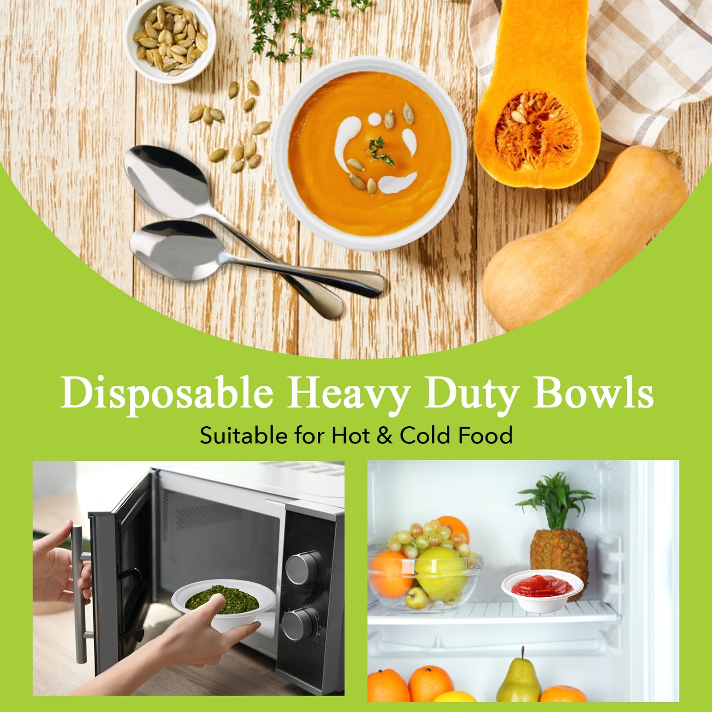Three Leaf 8 Oz (240 Ml) Bagasse Bowl, 1000 Ct.