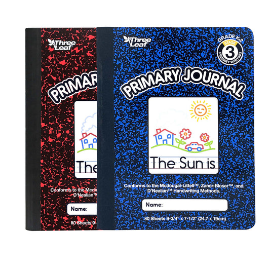 Three Leaf 80 Ct 9 3/4 X 7 1/2 Composition Notebook 700 GSM Primary Ruled