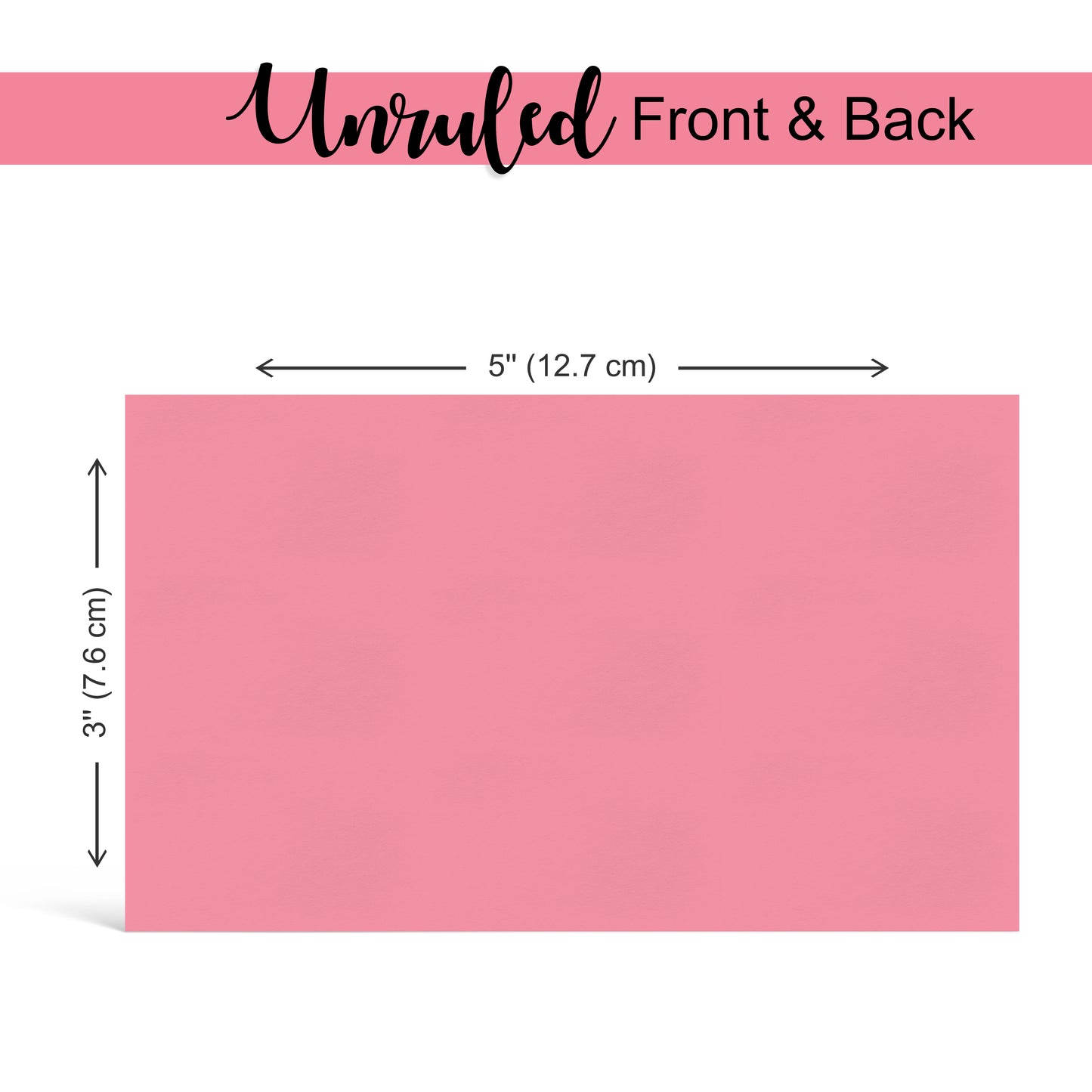 Three Leaf 100 Ct. 3 X 5, Index Cards Unruled, Cherry