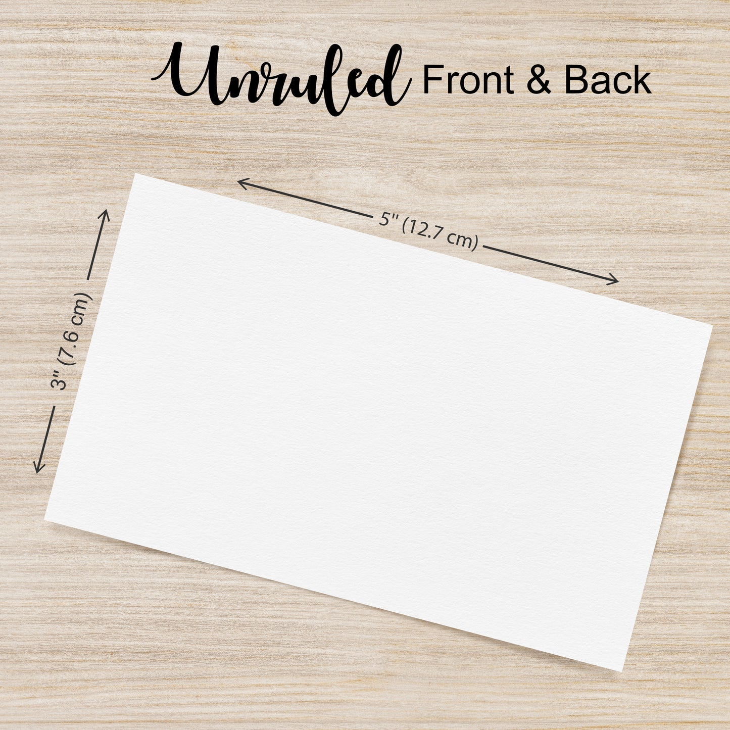Three Leaf 100 Ct. 3 X 5, Index Cards Unruled, White