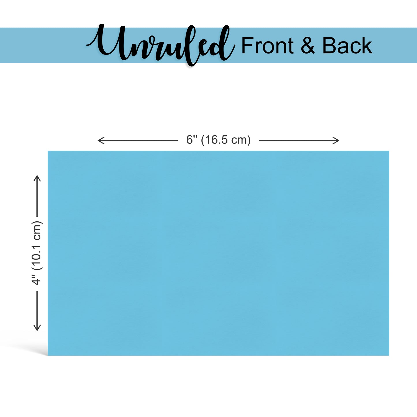 Three Leaf 100 Ct. 4 X 6, Index Cards Unruled, Blue