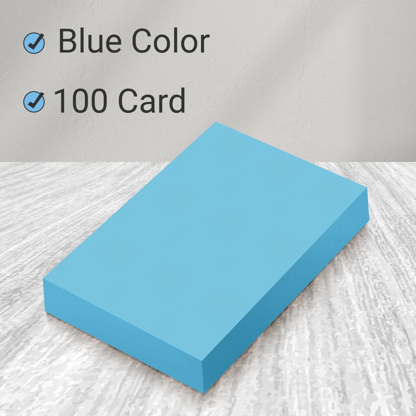 Three Leaf 100 Ct. 4 X 6, Index Cards Unruled, Blue