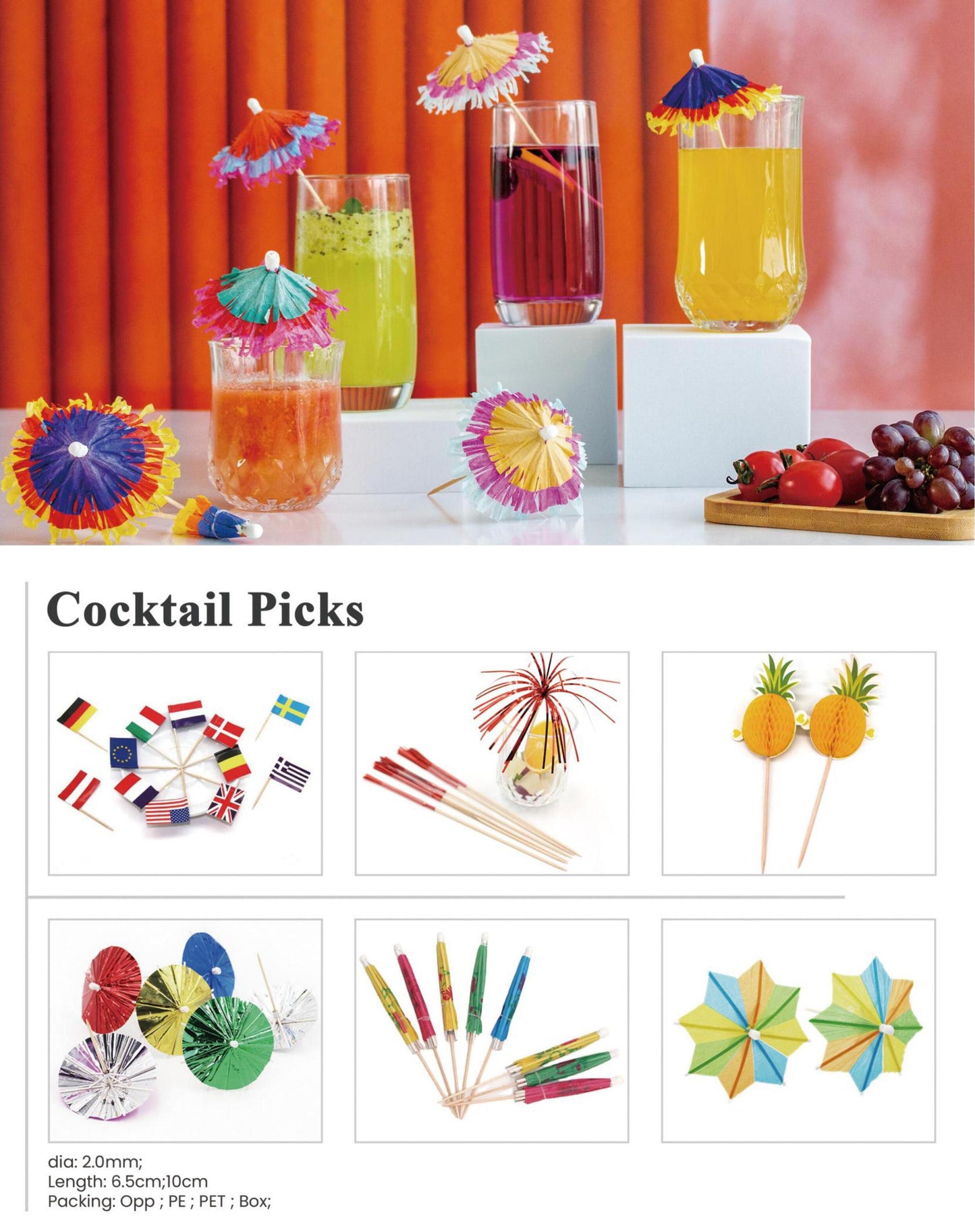Fruit & Cocktail Picks
