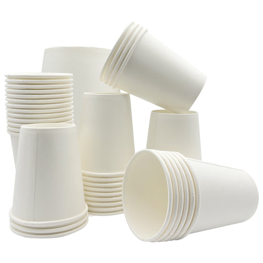Three Leaf 6 Oz. Paper Cold Cups, (White) 1000 Ct. (20 Packs Of 50)