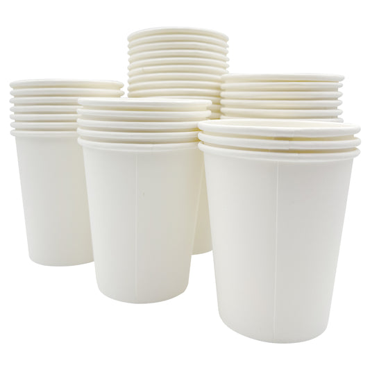 Three Leaf 8 Oz. Paper Cold Cups, (White) 1000 Ct. (20 Packs Of 50)
