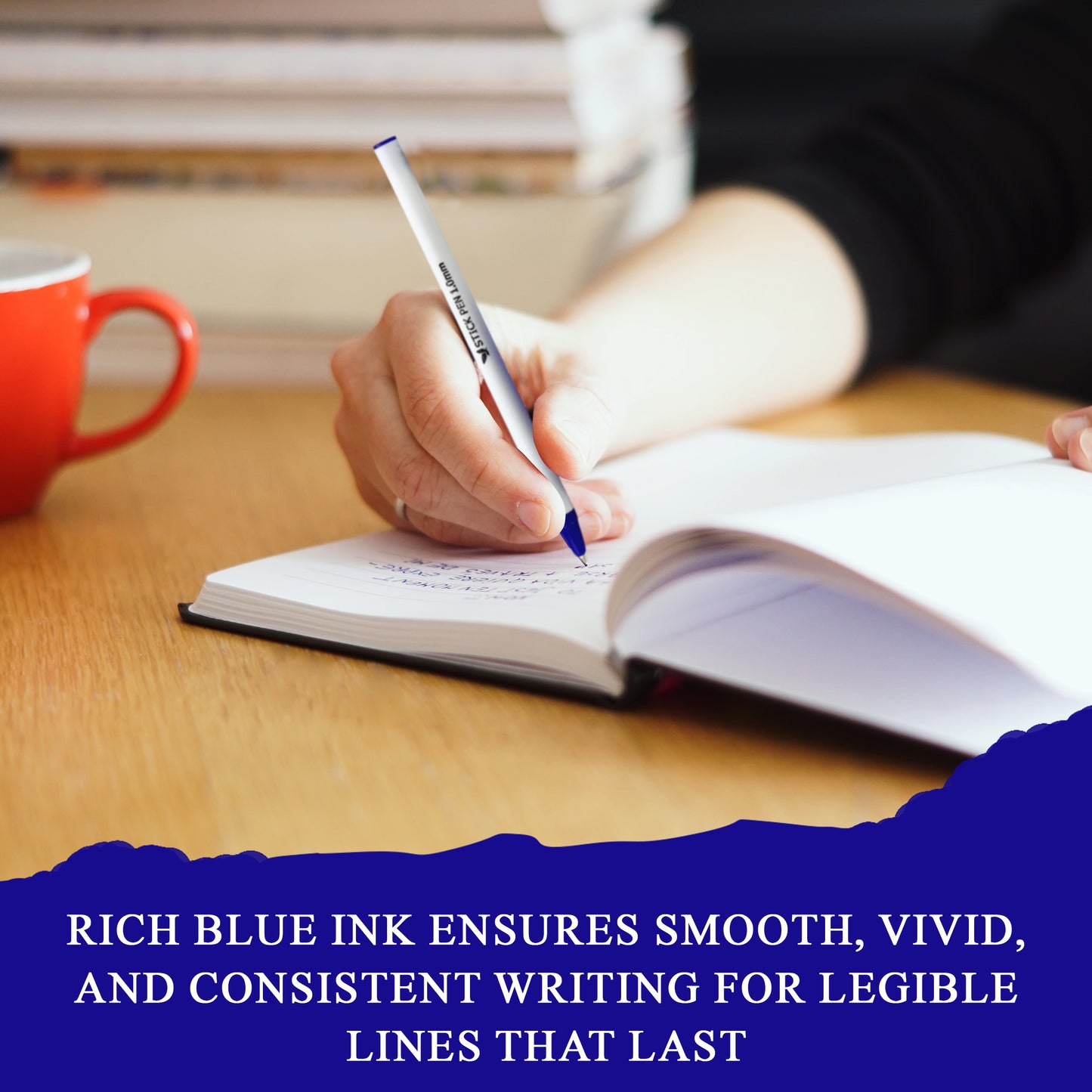Three Leaf 144 Ct. Blue Stick Ball Point Pen