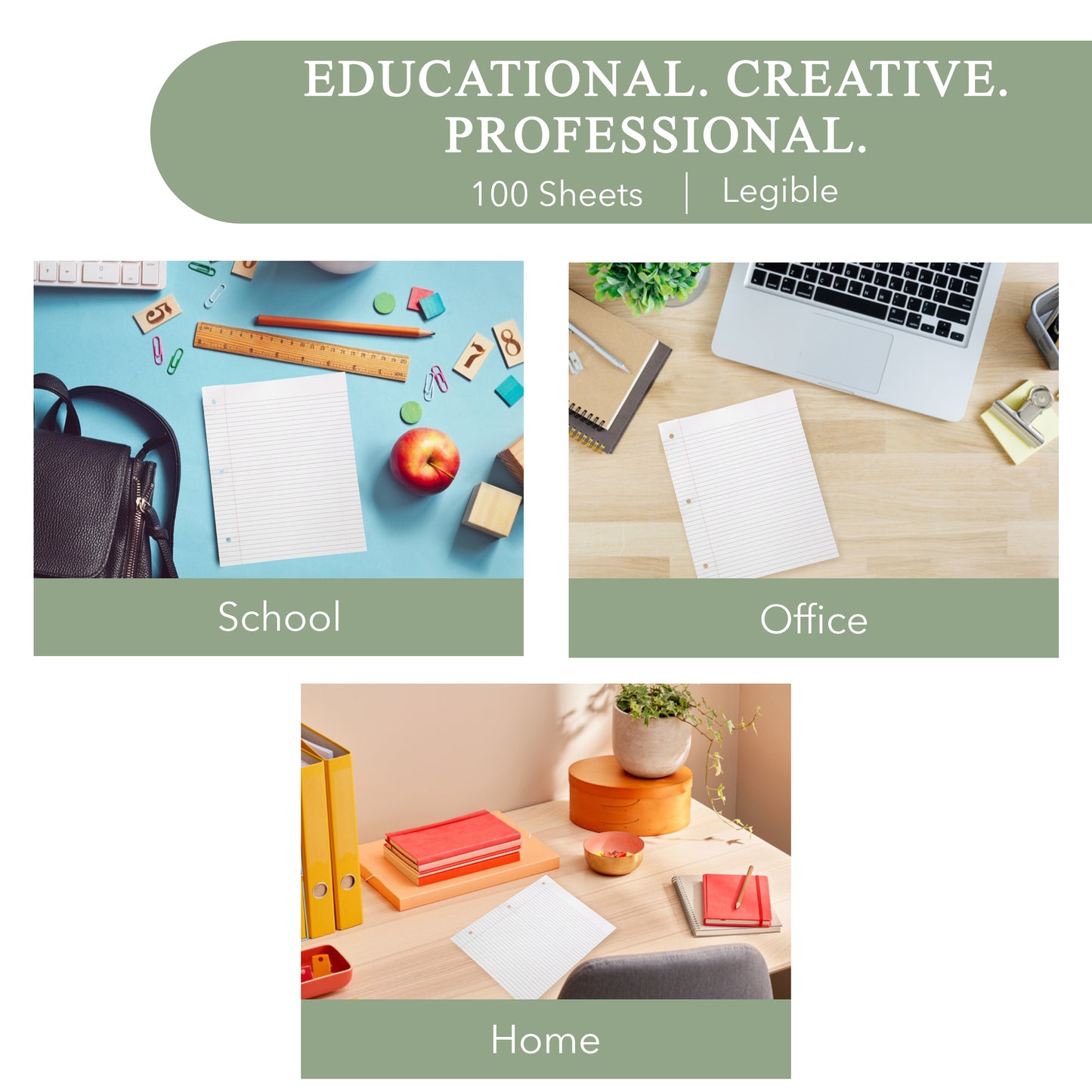 Three Leaf 100 Ct. Filler Paper Wide Ruled