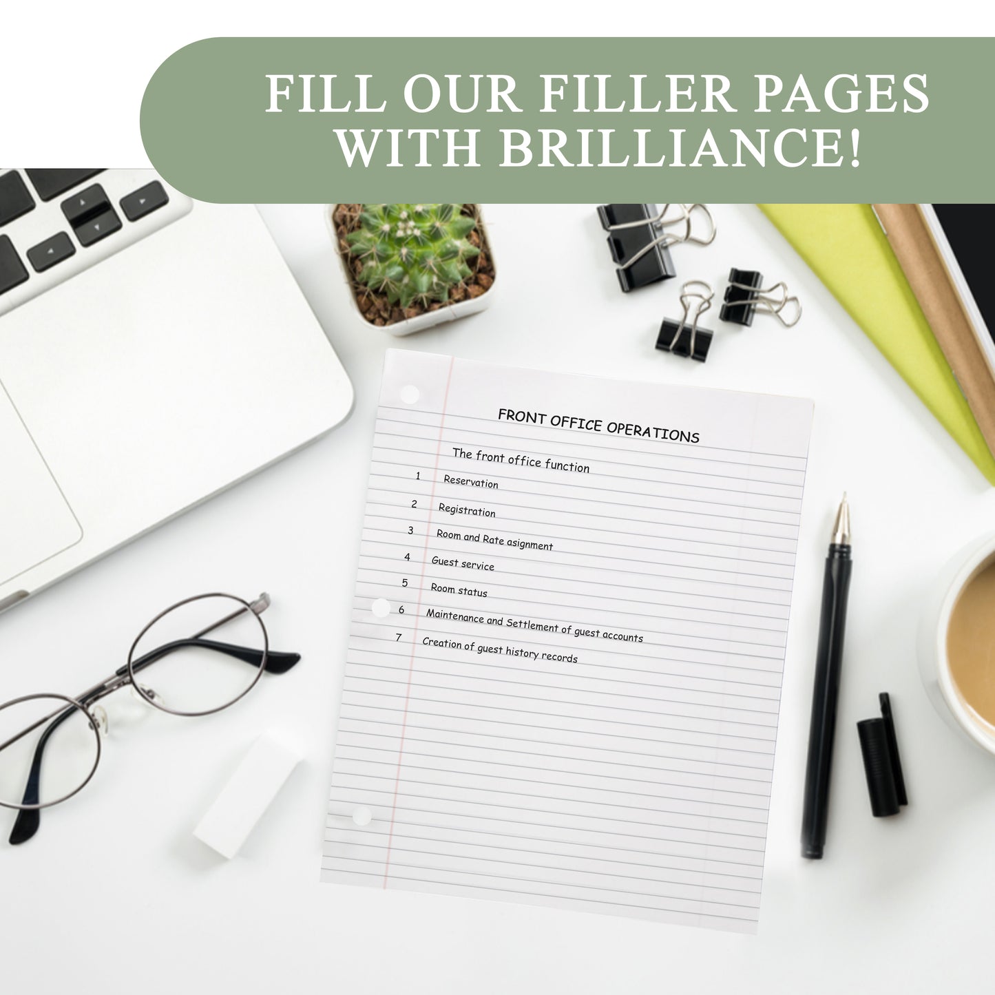 Three Leaf 100 Ct. Filler Paper Wide Ruled