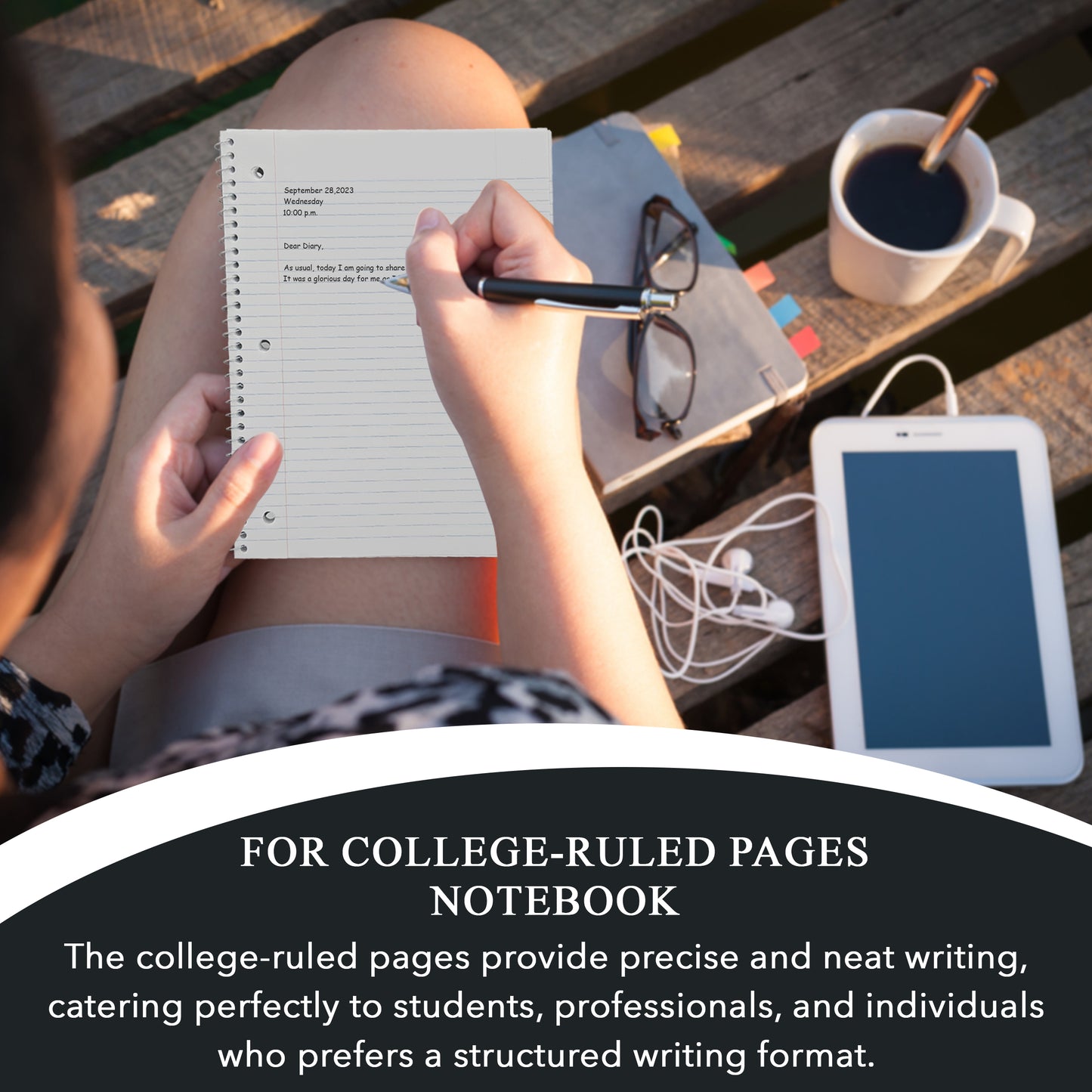 Three Leaf 70 Ct. 10.5 X 8 1- Sub Spiral Notebook, College Ruled