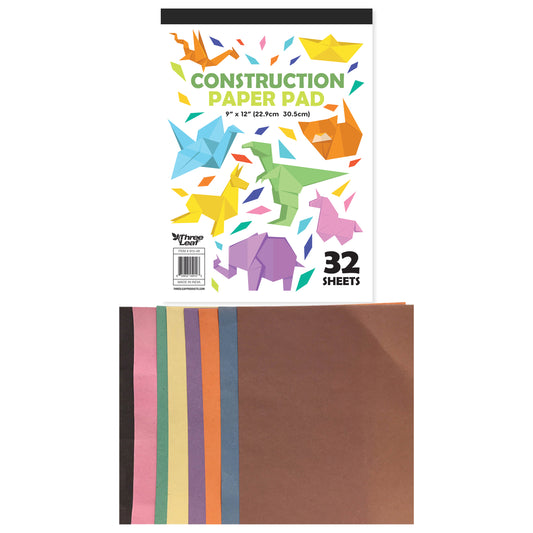 Three Leaf Construction Paper Pad 32 Ct ..9 X 12