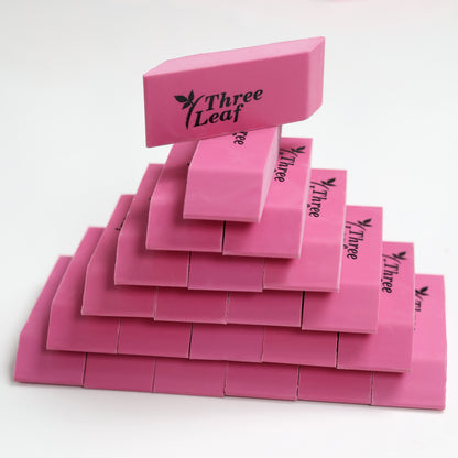 Three Leaf 48 Ct. Pink Bevel Eraser (12 Pack Per Case)