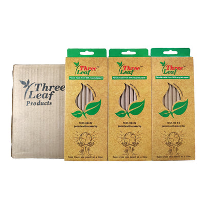 Three Leaf 10 Ct. #2 Hb Recycled Paper Pencils