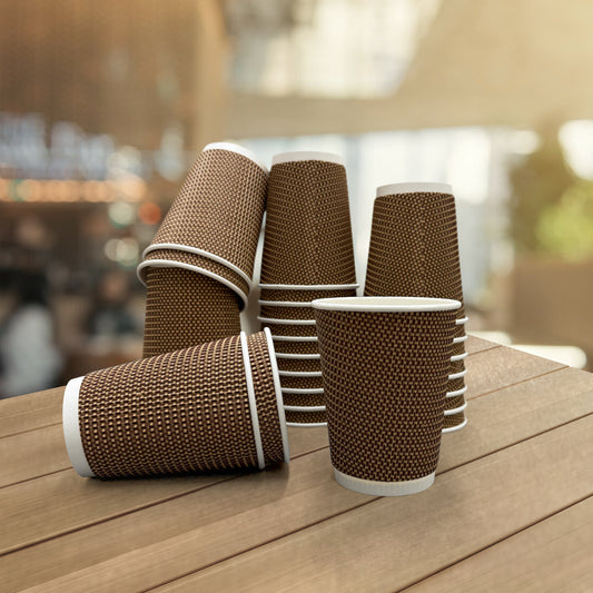 Three Leaf 12 Oz. Paper Hot Cups, (Premium) 500 Ct. (20 Packs Of 25)