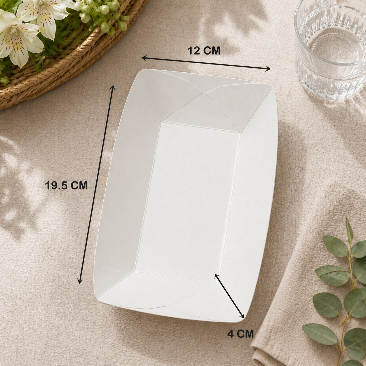 Three Leaf #300 (3 lb.) Red Checks Paper Food Tray, 500 Ct. (2 packs of 250 )