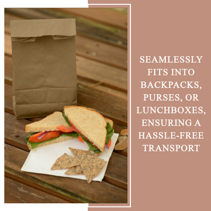 Three Leaf Paper Bag - Kraft (5.51 x 3.54 x 11.02)