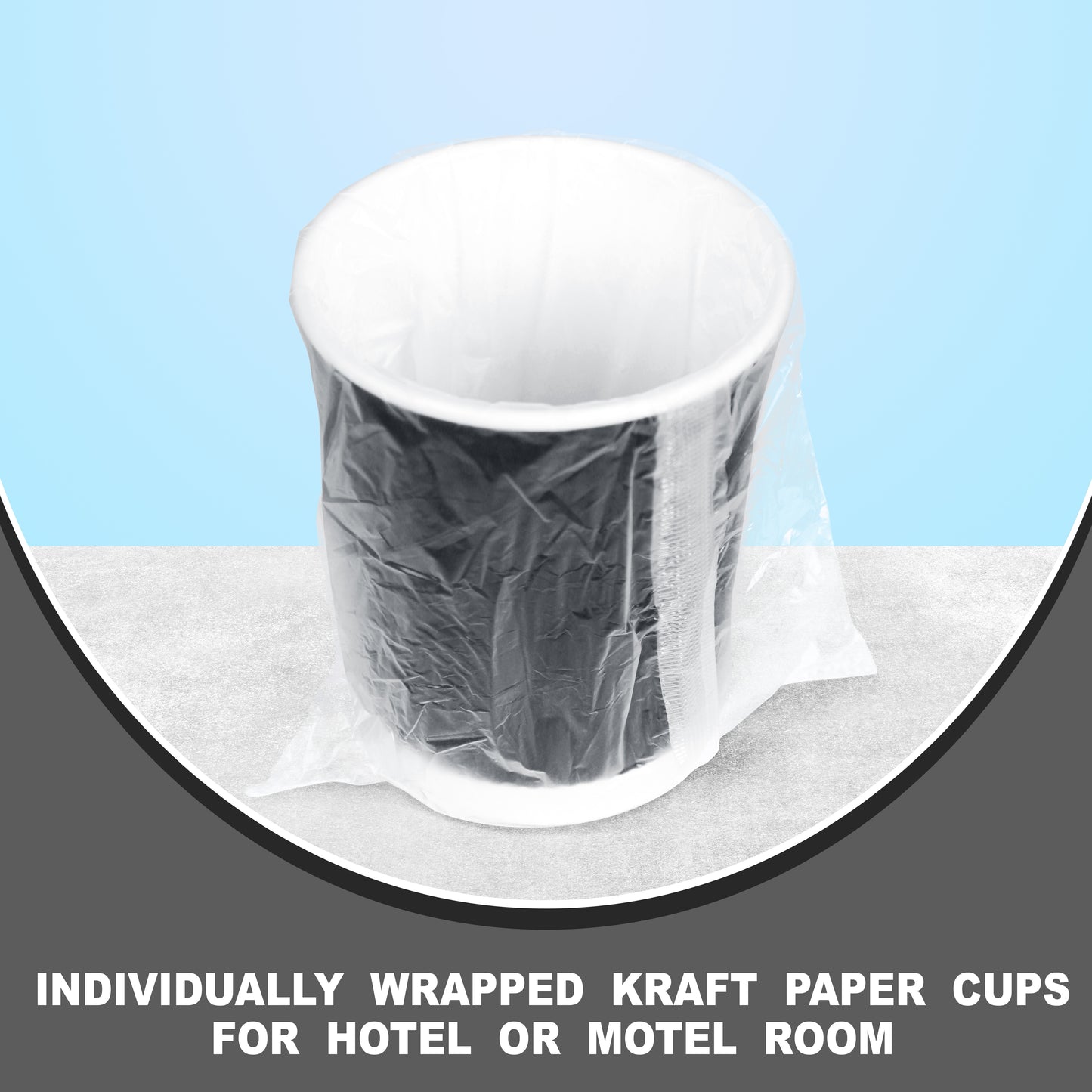 Three Leaf 9 Oz. Ripple Wall Cups, Individually Wrapped, (Black) 900 Ct. (20 Packs Of 45)