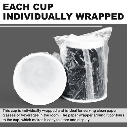 Three Leaf 9 Oz. Ripple Wall Cups, Individually Wrapped, (Black) 900 Ct. (20 Packs Of 45)