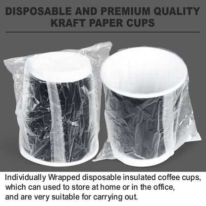Three Leaf 9 Oz. Ripple Wall Cups, Individually Wrapped, (Black) 900 Ct. (20 Packs Of 45)