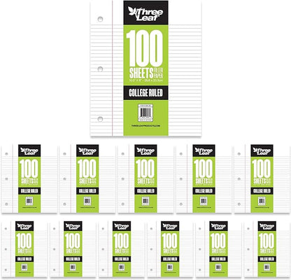 Three Leaf 100 Ct. Filler Paper College Ruled