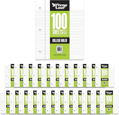 Three Leaf 100 Ct. Filler Paper College Ruled