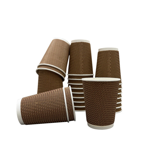 Three Leaf 12 Oz. Paper Hot Cups, (Premium) 500 Ct. (20 Packs Of 25)