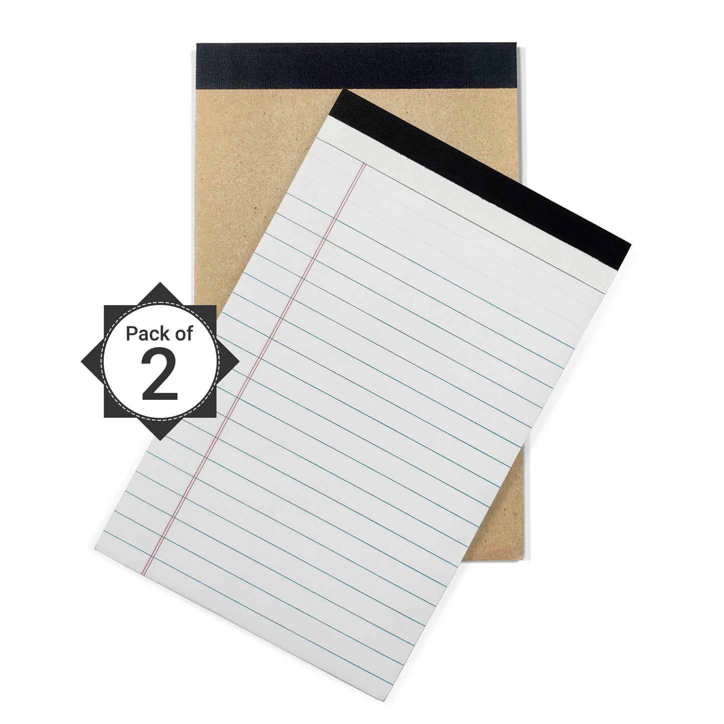 Three Leaf Writing Pad 5 X 8 Inch, 50 Sheets, 2 Pack (48 Pack Per Case)