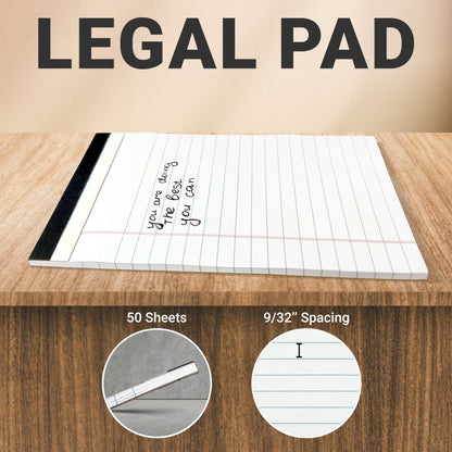 Three Leaf Writing Pad 5 X 8 Inch, 50 Sheets, 2 Pack