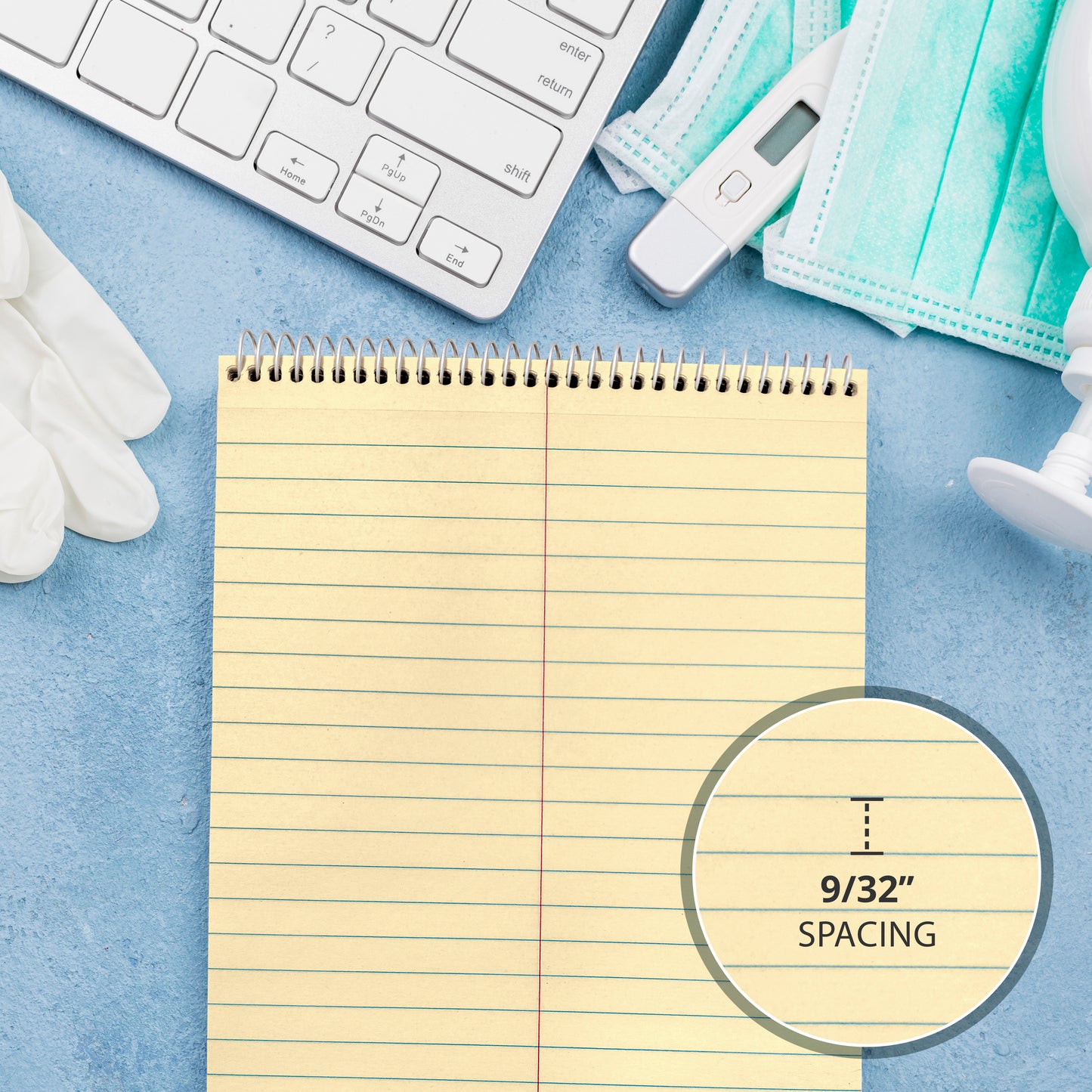 Three Leaf Steno Pad 6 X 9, 80 Sheets