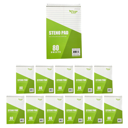 Three Leaf Steno Pad 6 X 9, 80 Sheets