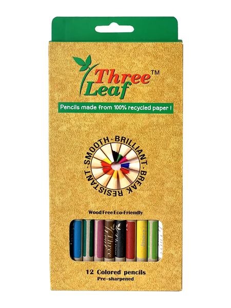 Three Leaf Recycled Colored Pencil 