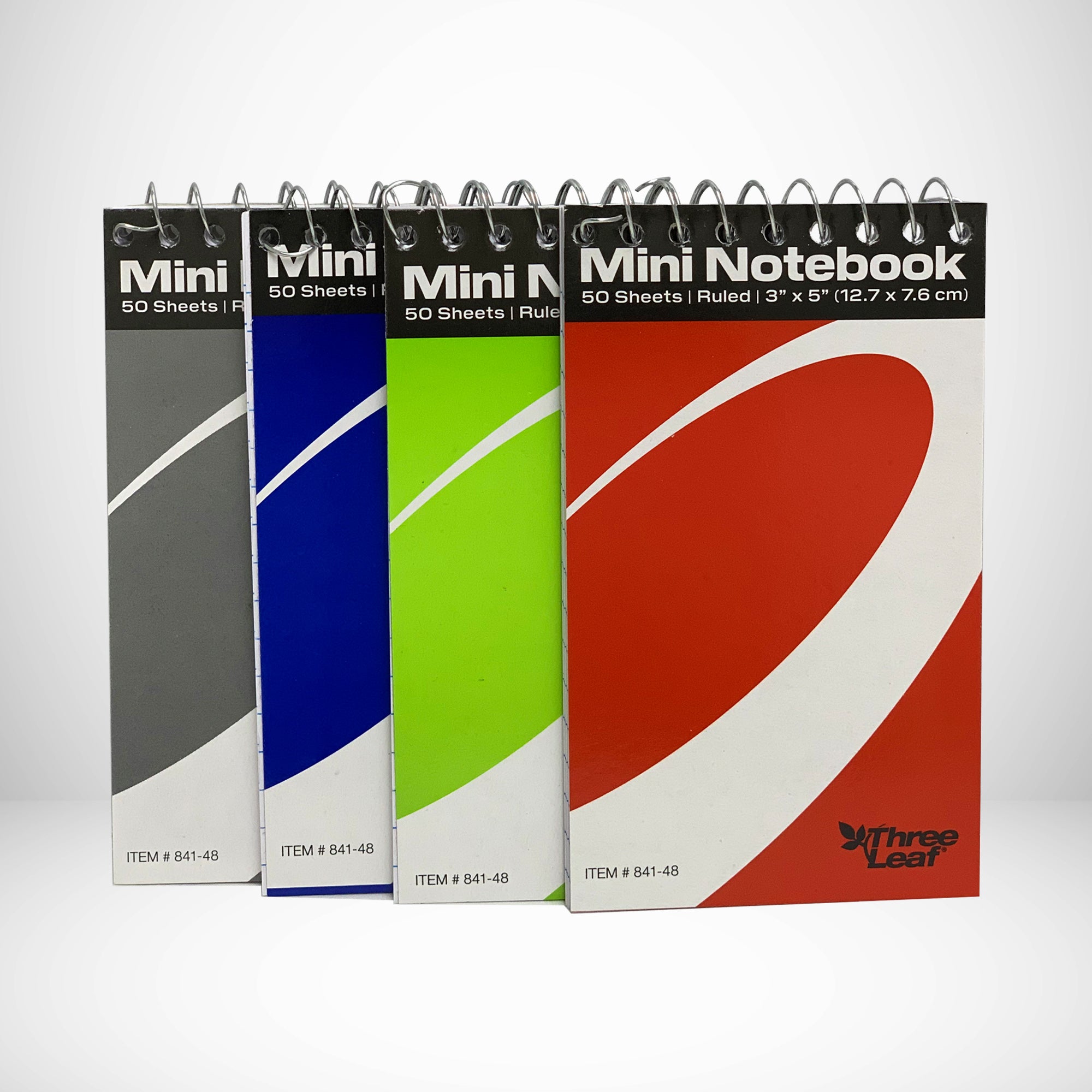 3" X 5", Pack of 4 Mini Notebooks | 50 sheets | Bulk Supplies – Three ...