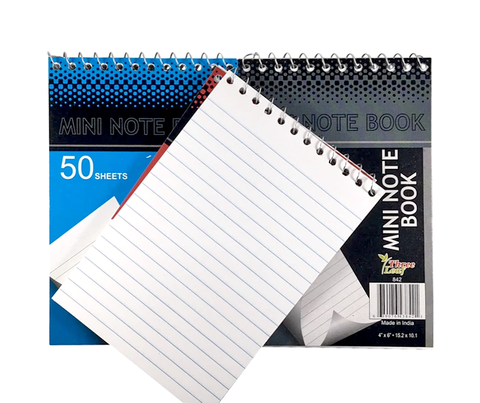 50 sheets mini spiral pocket notebook